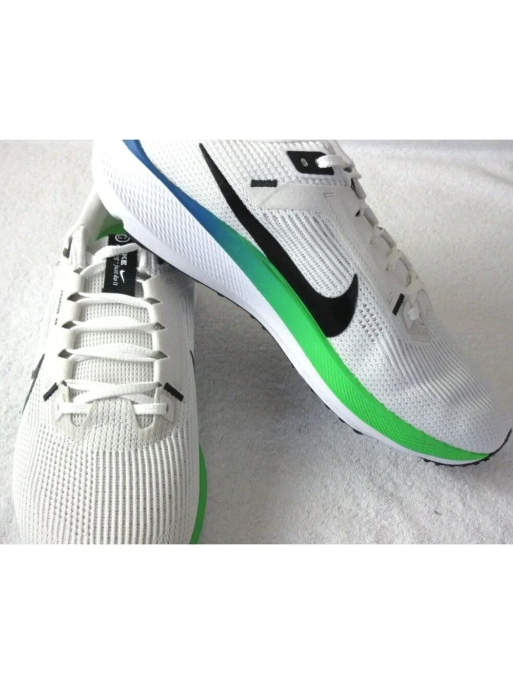 Nike Men's Air Zoom Pegasus 40 Running Shoes Platinum Tint Black White Size 10